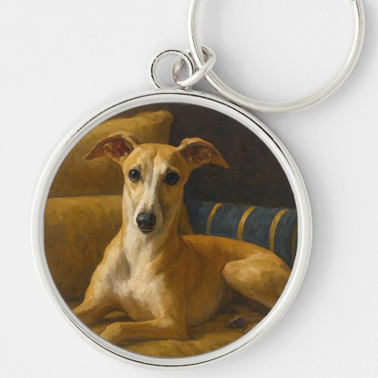 Whippet Sleutelhanger (Voorkant)
