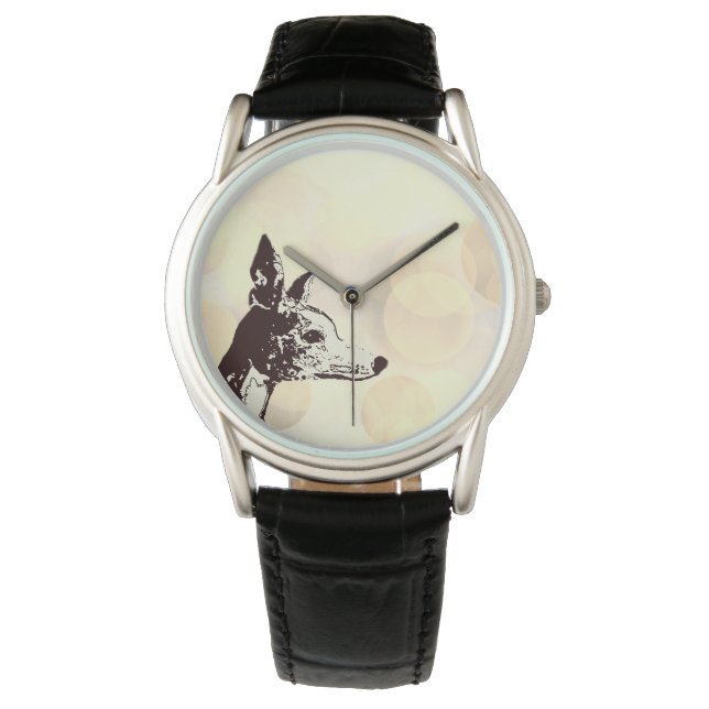Whippet-Sleutelhanger Horloge (Voorkant)