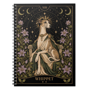 Whippet, Starlit Tarot Kunst Notitieboek