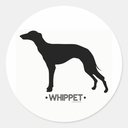 Whippet Sticker (Voorkant)