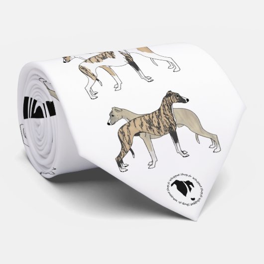 whippet stropdas (Opgerold)