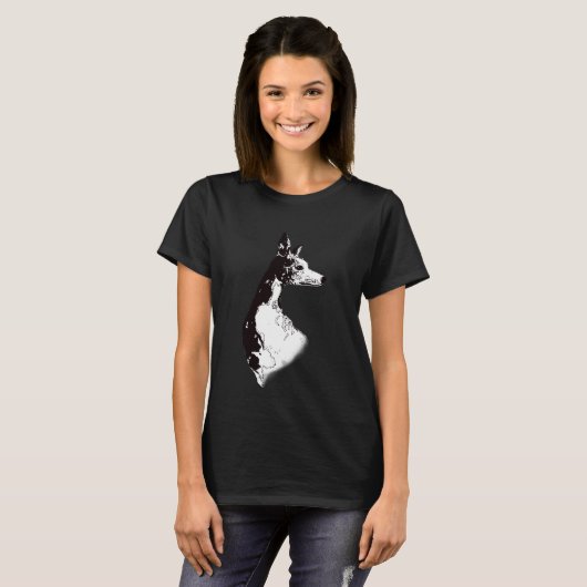Whippet T-shirt (Voorkant volledig)