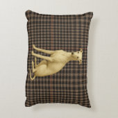 Whippet tartan / plaid / tweed accdent cushion accent kussen (Achterkant (Verticaal))