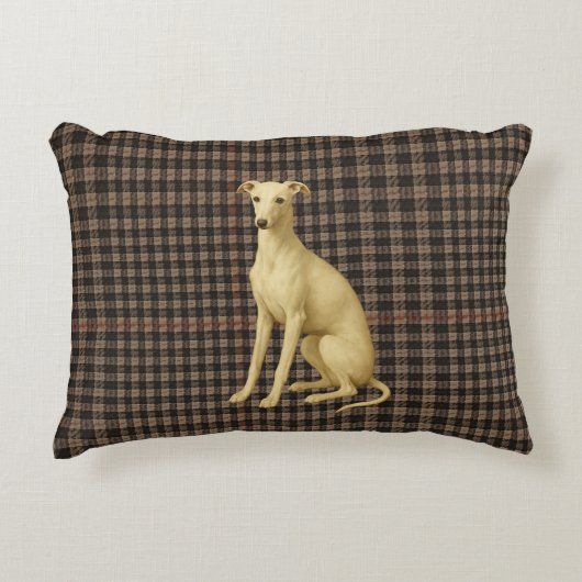 Whippet tartan / plaid / tweed accentkussen accent kussen (Voorkant)