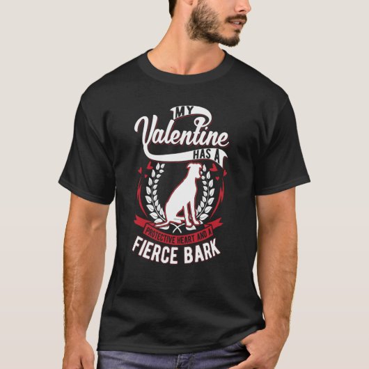 Whippet Valentine's Day English Whippet 1 T-shirt (Voorkant)