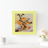 Whippet Wall-klok Vierkante Klok (Huis)