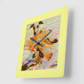 Whippet Wall-klok Vierkante Klok (Hoek)