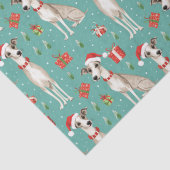 Whippet Whimsy Christmas Tissuepapier (Detail)