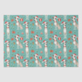 Whippet Whimsy Christmas Tissuepapier (Voorkant)