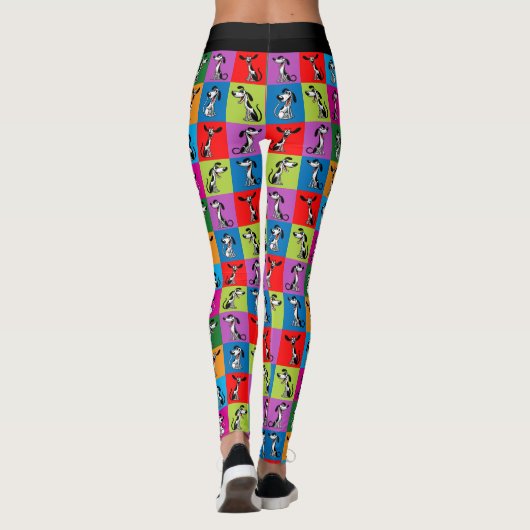 Whippet Whimsy Cozy Leggings (Achterkant)