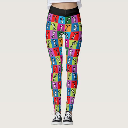 Whippet Whimsy Cozy Leggings (Voorkant)