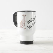 Whippet Whisperer Travel Mug Reisbeker (Voorkant links)