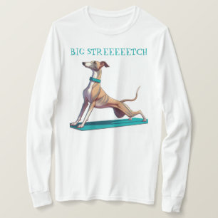 Whippet yoga t-shirt