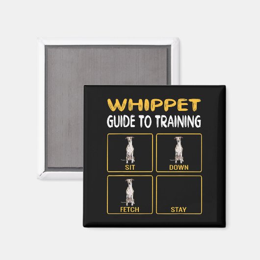 whippetgids voor het trainen van gehoorzaamheid bi magneet (Voorkant / Achterkant)