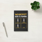 whippetgids voor het trainen van gehoorzaamheid bi post-it® notes (Kantoor)