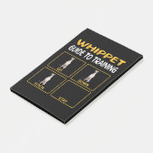 whippetgids voor het trainen van gehoorzaamheid bi post-it® notes (Schuin)