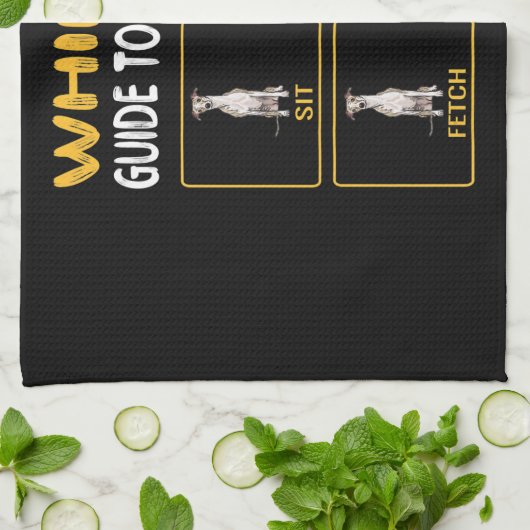 whippetgids voor het trainen van gehoorzaamheid bi theedoek (Gevouwen)