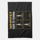 whippetgids voor het trainen van gehoorzaamheid bi theedoek (Verticaal)