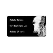 Whippethond Etiket (Voorkant)