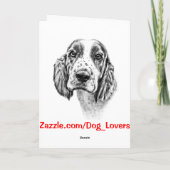 Whippethond Feestdagen Kaart (Achterkant)