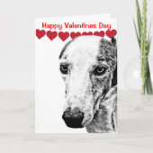 Whippethond Feestdagen Kaart (Voorkant)