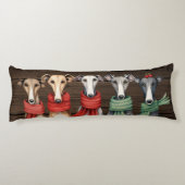 Whippets en Greyhound Honden in Sjaals Lichaamskussen (Achterkant)