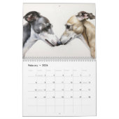 Whippets Kalender, elk jaar Kalender (Feb 2026)