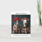 Whippets Kerst Kaart (Voorkant)