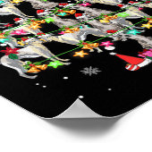 Whippets kerstboom Funny Whippets Lover Chris Poster (Hoek)