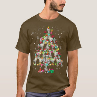 Whippets kerstboom Funny Whippets Lover Chris T-shirt