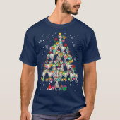 Whippets kerstboom Funny Whippets Lover T-shirt (Voorkant)