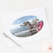 #whippetsonatrip in WA Ovale Sticker (Envelop)