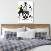 Whipple Family Crest Canvas Afdruk (Insitu (Slaapkamer))