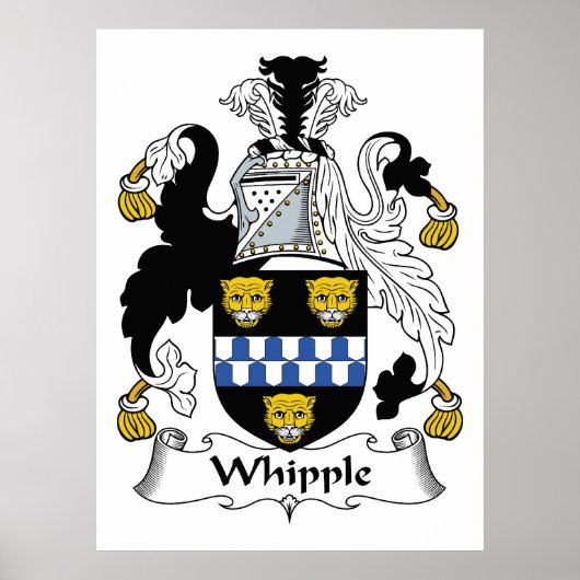 Whipple Family Crest Poster (Voorkant)