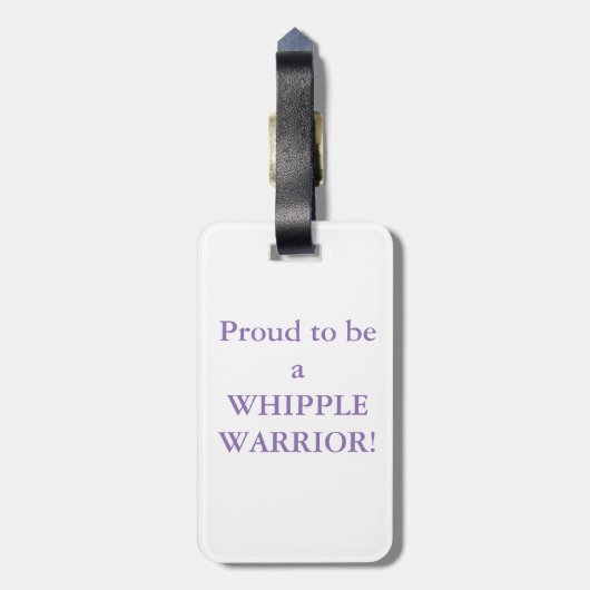 Whipple Warrior "Man"-Bagagelabel Bagagelabel (Achterkant verticaal)