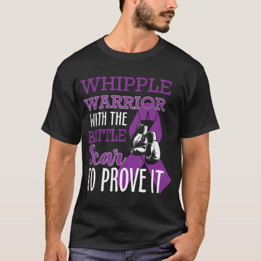 Whipple Warrior met Battle litteken pancreas T-shirt (Voorkant)