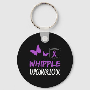 Whipple Warrior Paarse Ribbon Pancreatic Cancer Aw Sleutelhanger