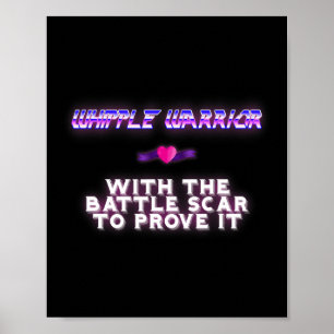 Whipple Warrior Pancreaskankerbewustzijn Poster