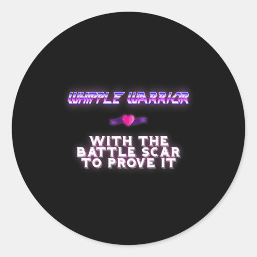 Whipple Warrior Pancreaskankerbewustzijn Ronde Sticker (Voorkant)