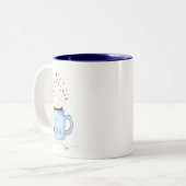 Whippy & Cocoa Tweekleurige Koffiemok (Voorkant links)