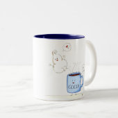 Whippy & Cocoa Tweekleurige Koffiemok (Voorkant rechts)