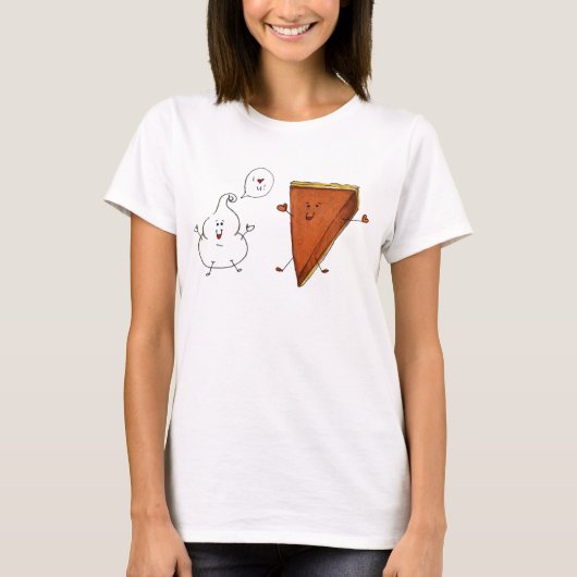 Whippy & Pumpkin Pie, T-shirt met lange slaap voor (Voorkant)