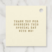 Whips & Wine Cowgirl Vrijgezellenfeest Bedankt Bedankjes Labels (Achterkant)