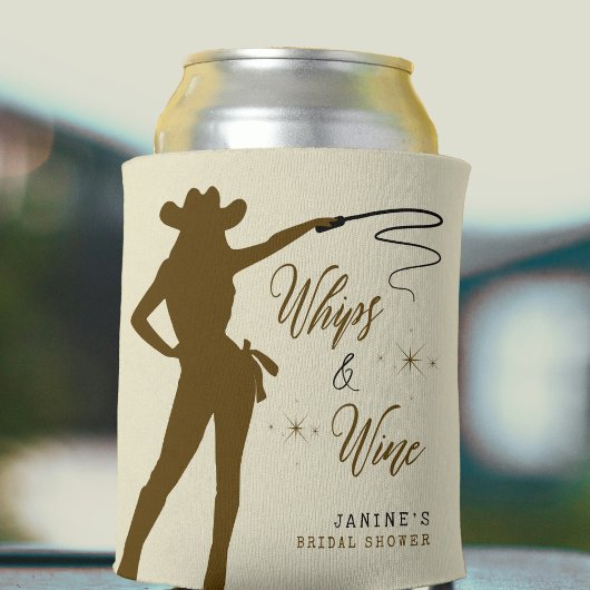Whips & Wine Cowgirl Vrijgezellenfeest Blikjeskoeler