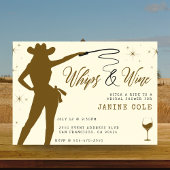 Whips & Wine Cowgirl Vrijgezellenfeest Kaart