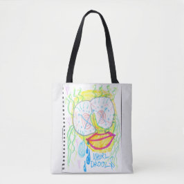 "WHiRL-DROOL$" door thaddeus & crimson's Adam Moye Tote Bag