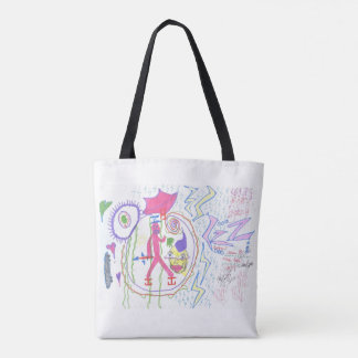 "WHiRL-DROOL$" door thaddeus & crimson's Adam Moye Tote Bag