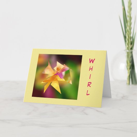 "Whirl" Verjaardag Wenskaart Kaart (Voorkant)