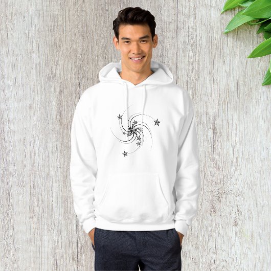 Whirled Nautical Stars Mannen Hoodie