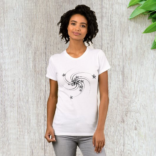Whirled nautische sterren vrouwen T-shirt